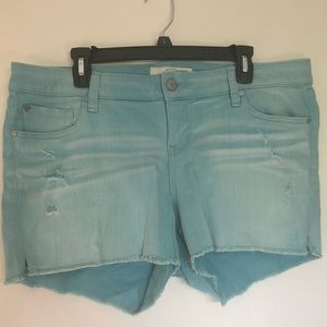 Torrid light blue denim shorts size 14